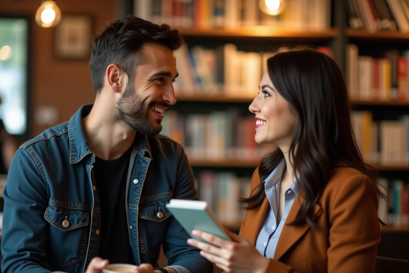 How to Keep Conversation Going on a First Date - editorial photograph