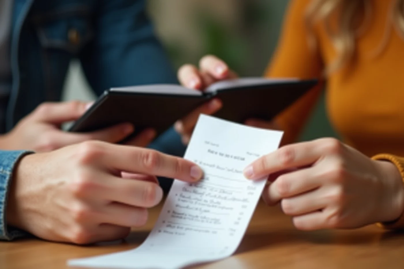 A Bill Split Is Easier When the Preference Is Stated Clearly - supporting editorial photograph