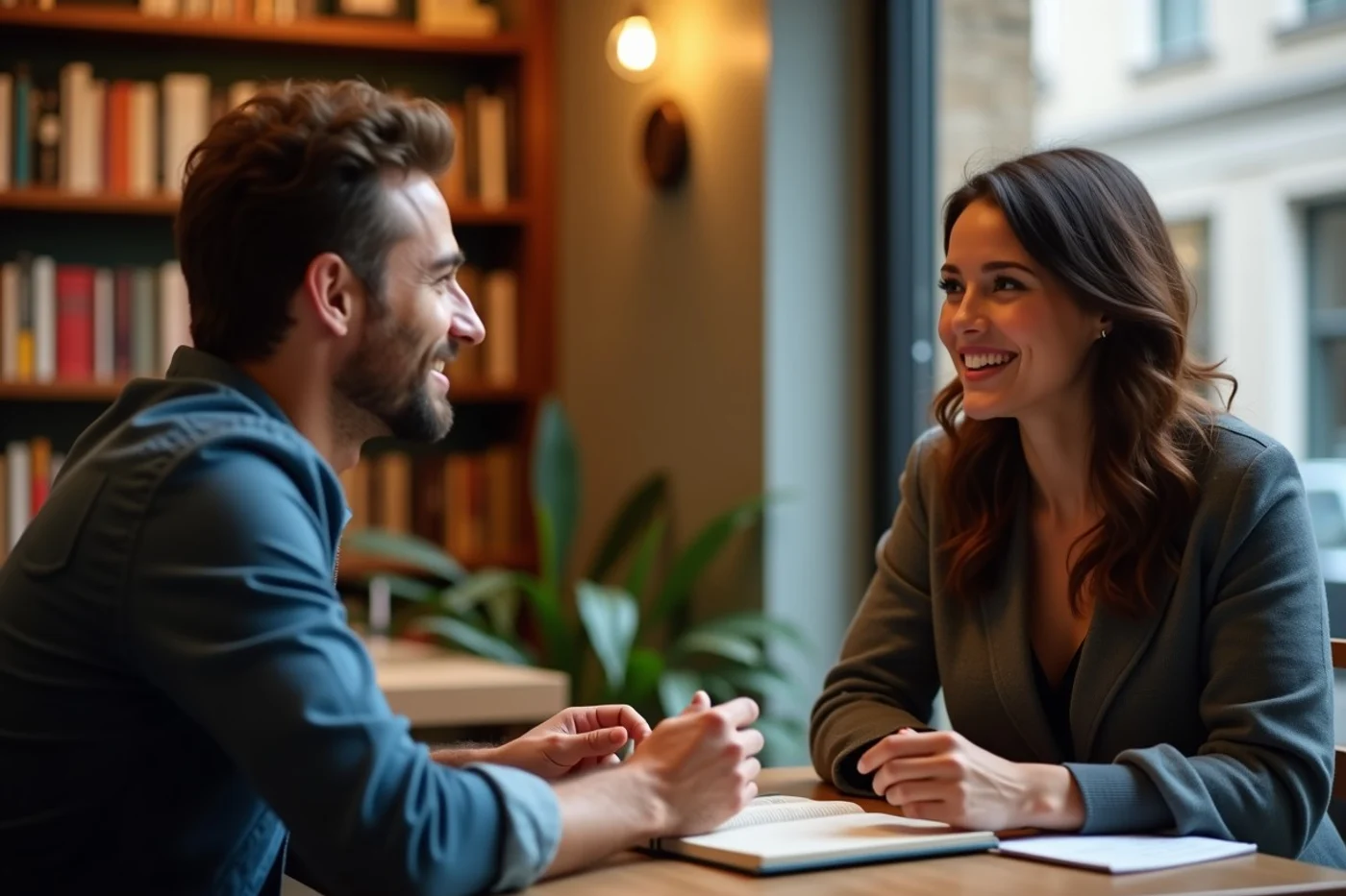 How to Tell If Conversation Is Flowing Naturally on a First Date - editorial photograph