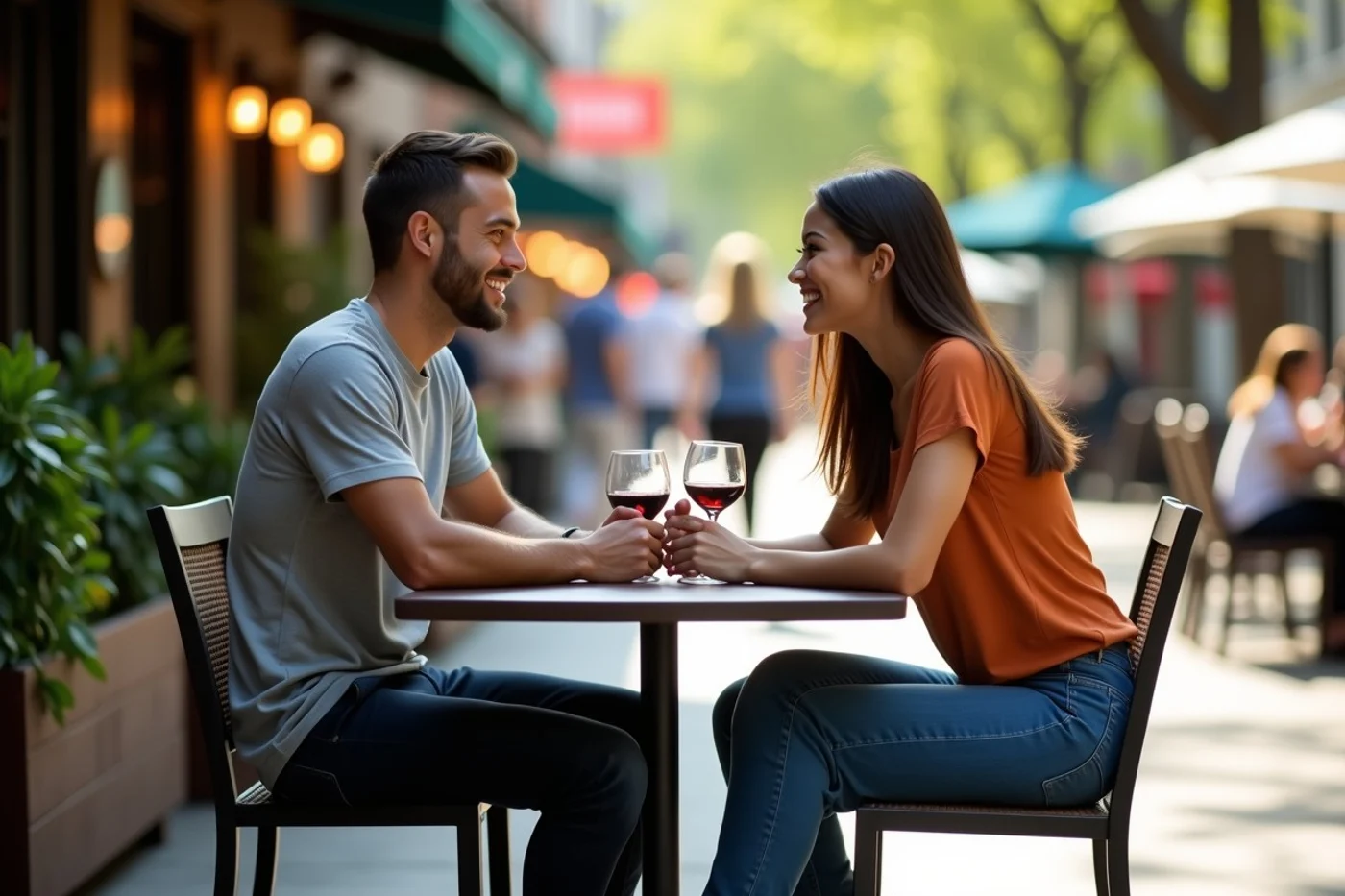 When a walking date fits the first meeting - supporting editorial photograph