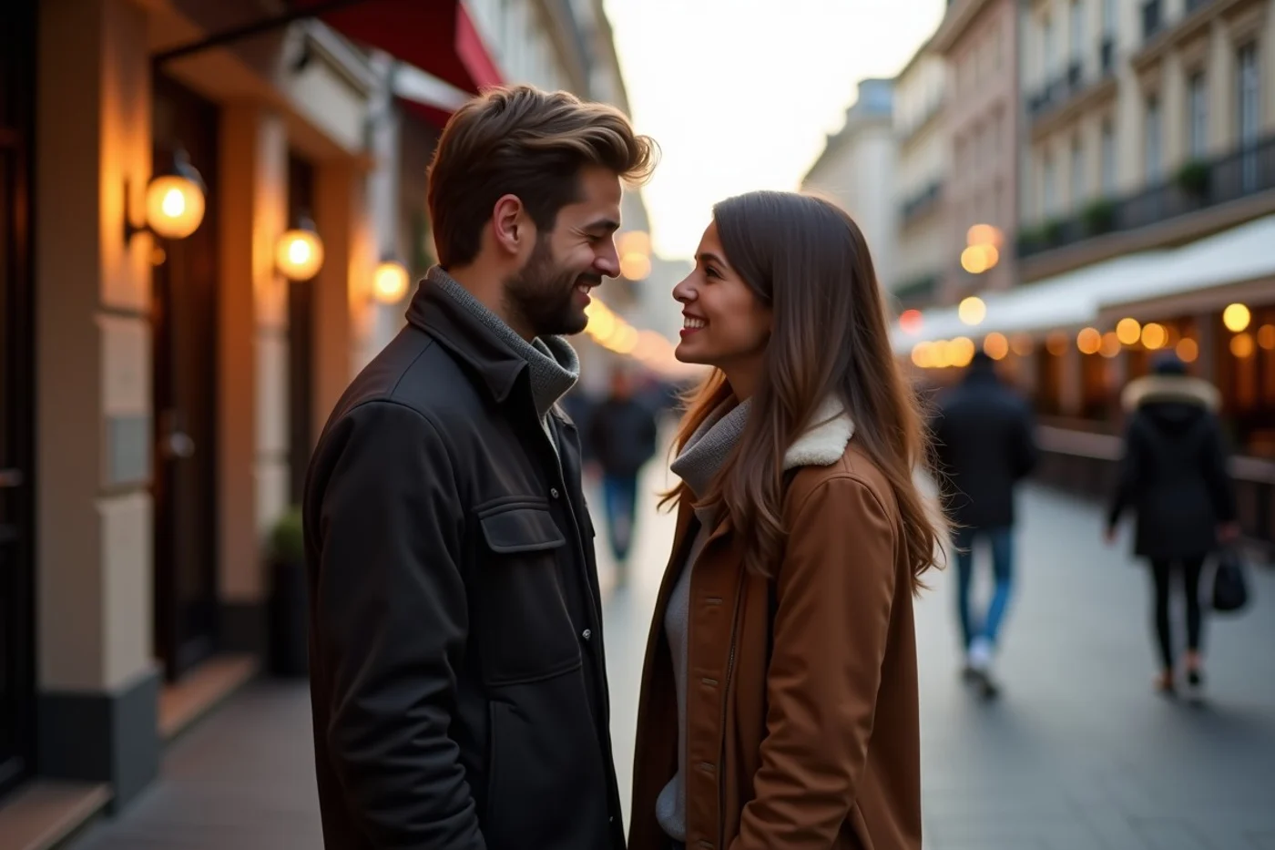 When you like them but do not want to kiss yet - supporting editorial photograph