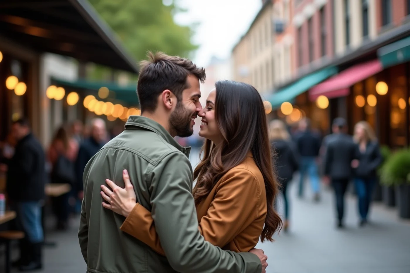 Should You Hug on a First Date? - editorial photograph