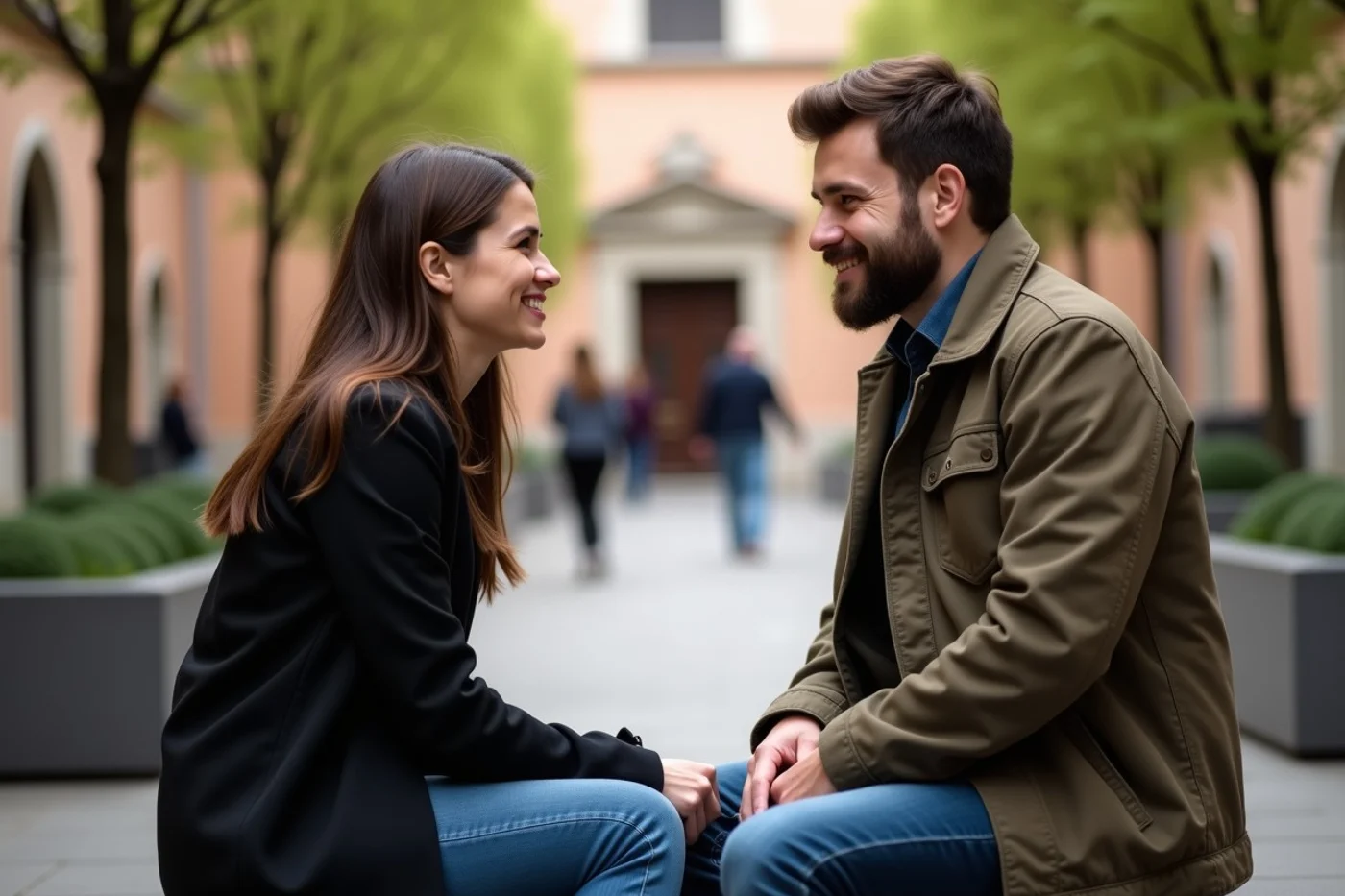 When a light conversation suddenly turns weighty - supporting editorial photograph